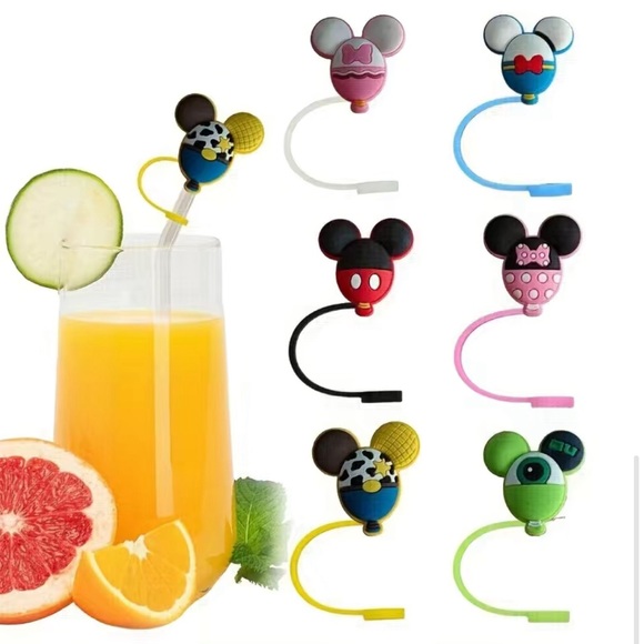 Accessories Mickey Straw Covers Poshmark